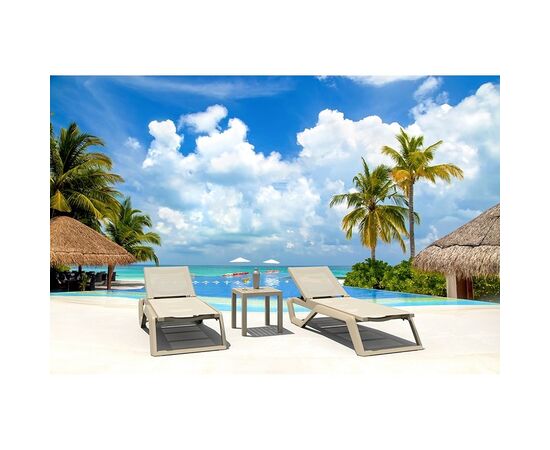 RIO PRO ΞΑΠΛΩΣΤΡΑ TAUPE/TAUPE ΠΟΛ/ΝΙΟΥ 190X70X33εκ. - ΞΑΠΛΩΣΤΡΕΣ στο Milonadakis.gr