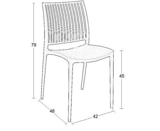 PAOLINA DARK GREY ΚΑΡΕΚΛΑ ΠΟΛ/ΝΙΟΥ 42Χ48Χ79εκ. - ΚΑΡΕΚΛΕΣ - ΠΟΛΥΘΡΟΝΕΣ στο Milonadakis.gr