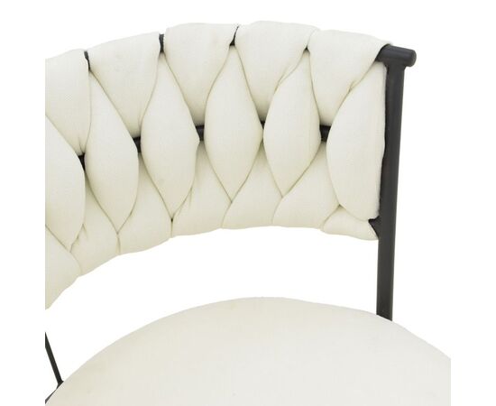 Σκαμπό μπαρ Alkia I pakoworld ύφασμα σε εκρού απόχρωση- πόδι μαύρο μέταλλο 50x56x95εκ - ΣΚΑΜΠΟ ΜΠΑΡ στο Milonadakis.gr