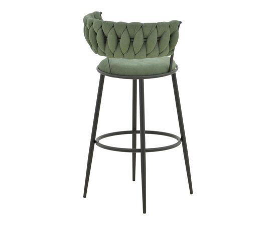 Σκαμπό μπαρ Alkia I pakoworld ύφασμα σε χακί απόχρωση- πόδι μαύρο μέταλλο 50x56x95εκ - ΣΚΑΜΠΟ ΜΠΑΡ στο Milonadakis.gr