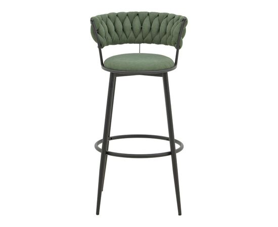 Σκαμπό μπαρ Alkia I pakoworld ύφασμα σε χακί απόχρωση- πόδι μαύρο μέταλλο 50x56x95εκ - ΣΚΑΜΠΟ ΜΠΑΡ στο Milonadakis.gr