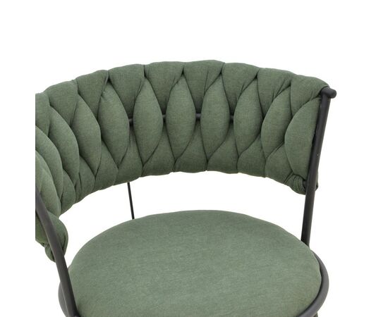 Σκαμπό μπαρ Alkia I pakoworld ύφασμα σε χακί απόχρωση- πόδι μαύρο μέταλλο 50x56x95εκ - ΣΚΑΜΠΟ ΜΠΑΡ στο Milonadakis.gr