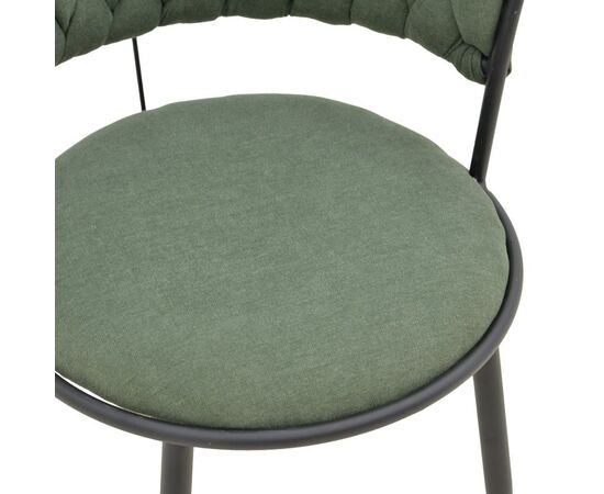 Σκαμπό μπαρ Alkia I pakoworld ύφασμα σε χακί απόχρωση- πόδι μαύρο μέταλλο 50x56x95εκ - ΣΚΑΜΠΟ ΜΠΑΡ στο Milonadakis.gr