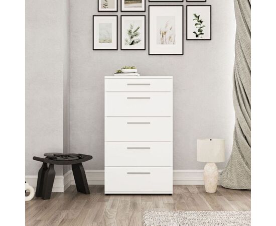 Συρταριέρα Lacci pakoworld σε λευκή απόχρωση 60x44x108εκ - ΣΥΡΤΑΡΙΕΡΕΣ - ΤΟΥΑΛΕΤΕΣ στο Milonadakis.gr