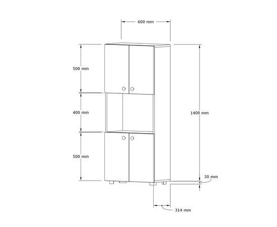 Στήλη Guzel pakoworld σε sonoma απόχρωση 60x31.4x140εκ - ΝΤΟΥΛΑΠΙΑ - ΠΑΠΟΥΤΣΟΘΗΚΕΣ στο Milonadakis.gr