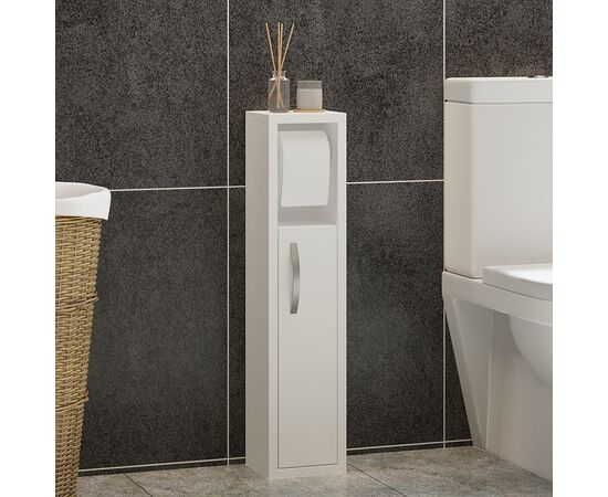 Ντουλάπι-στήλη Μaretto pakoworld σε λευκή απόχρωση 16x14x70εκ - ΟΡΓΑΝΩΣΗ ΣΠΙΤΙΟΥ στο Milonadakis.gr