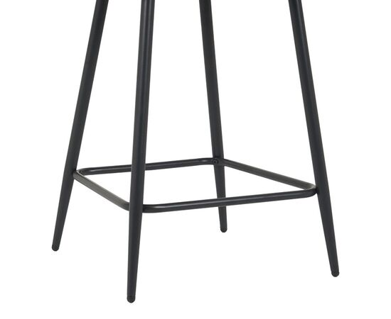 Σκαμπό μπαρ μεσαίου ύψους Perch pakoworld βελούδο σε γκρί απόχρωση με μαύρα μεταλλικά πόδια 50x43x99εκ - ΣΚΑΜΠΟ ΜΠΑΡ στο Milonadakis.gr