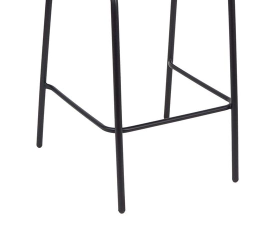 Σκαμπό μπαρ Sussie pakoworld μαύρο μέταλλο με φέτες αλουμινίου 58x58x111εκ - ΣΚΑΜΠΩ στο Milonadakis.gr