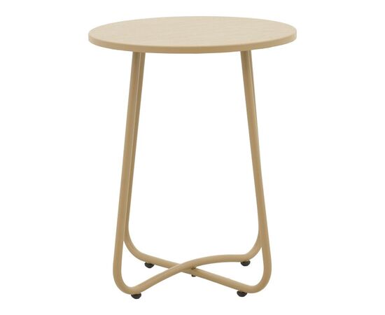 Τραπέζι Bramwell pakoworld μέταλλο μπεζ Φ40x50εκ - ΤΡΑΠΕΖΙΑ ΕΞ. ΧΩΡΟΥ στο Milonadakis.gr