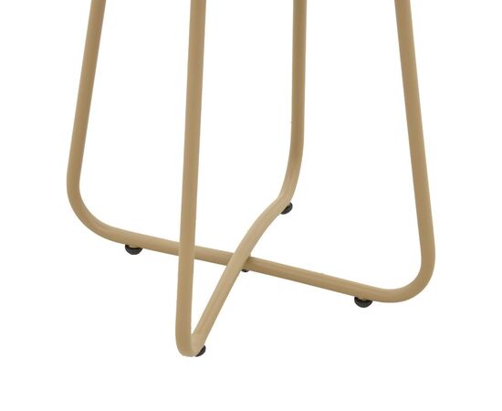 Τραπέζι Bramwell pakoworld μέταλλο μπεζ Φ40x50εκ - ΤΡΑΠΕΖΙΑ ΕΞ. ΧΩΡΟΥ στο Milonadakis.gr