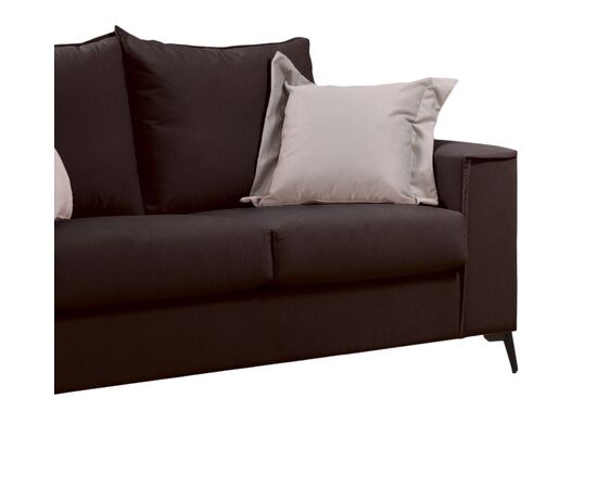 Σετ σαλονιού 2τεμ Verona pakoworld ανθρακί ύφασμα με μαξιλάρια σε μπεζ απόχρωση - ΚΑΝΑΠΕΔΕΣ-ΣΑΛΟΝΙΑ στο Milonadakis.gr