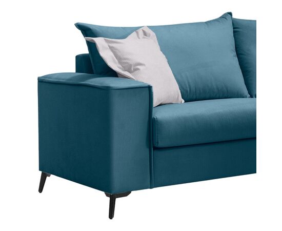 Σετ σαλονιού 2τεμ Verona pakoworld μπλε ύφασμα με μαξιλάρια σε απόχρωση ανοιχτό γκρι - ΚΑΝΑΠΕΔΕΣ-ΣΑΛΟΝΙΑ στο Milonadakis.gr