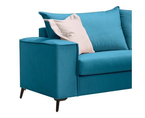 Σετ σαλονιού 2τεμ Verona pakoworld πετρόλ ύφασμα με μαξιλάρια σε μπεζ απόχρωση - ΚΑΝΑΠΕΔΕΣ-ΣΑΛΟΝΙΑ στο Milonadakis.gr