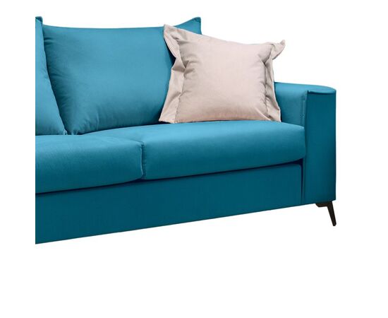 Σετ σαλονιού 2τεμ Verona pakoworld πετρόλ ύφασμα με μαξιλάρια σε μπεζ απόχρωση - ΚΑΝΑΠΕΔΕΣ-ΣΑΛΟΝΙΑ στο Milonadakis.gr