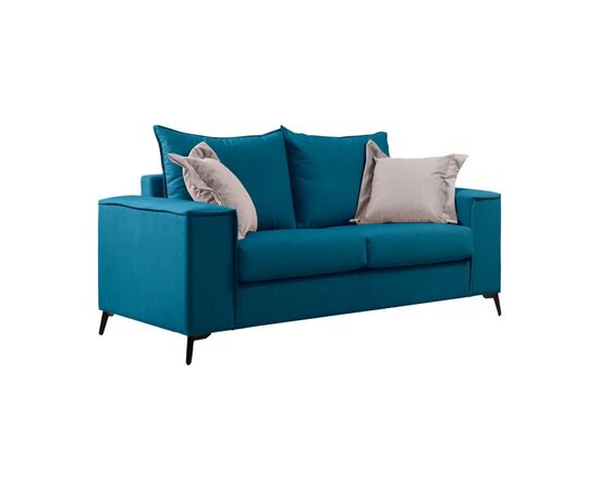 Σετ σαλονιού 2τεμ Verona pakoworld πετρόλ ύφασμα με μαξιλάρια σε μπεζ απόχρωση - ΚΑΝΑΠΕΔΕΣ-ΣΑΛΟΝΙΑ στο Milonadakis.gr