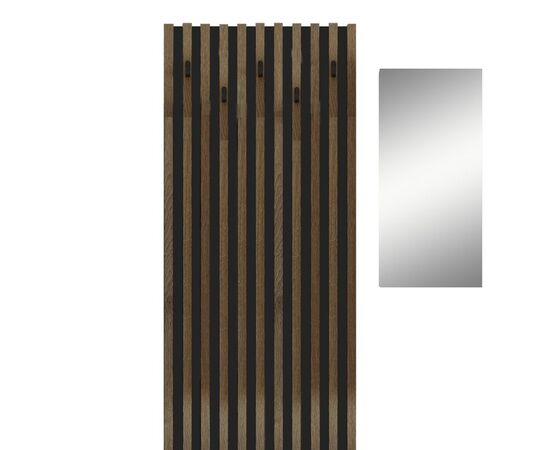 Έπιπλο εισόδου Arika pakoworld λευκό-sonoma 100x37x199.5εκ - ΕΠΙΠΛΑ ΕΙΣΟΔΟΥ στο Milonadakis.gr