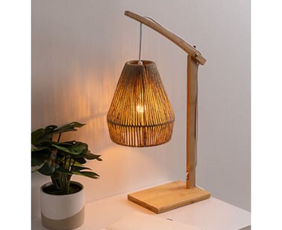 Επιτραπέζιο φωτιστικό Sean pakoworld Ε27 40W μπαμπού σε μπεζ απόχρωση 32.5x18x56εκ - ΕΠΙΤΡΑΠΕΖΙΑ ΦΩΤΙΣΤΙΚΑ στο Milonadakis.gr