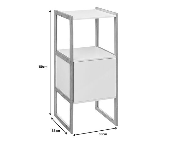 Ντουλάπι τοίχου χαμηλό Derfen pakoworld σε λευκή-φυσική απόχρωση 33x33x80εκ - ΟΡΓΑΝΩΣΗ ΣΠΙΤΙΟΥ στο Milonadakis.gr