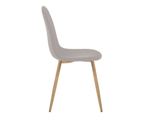 Καρέκλα Bella pakoworld γκρι ύφασμα με πόδι μέταλλο σε φυσική απόχρωση 43.5x52x89εκ - ΚΑΡΕΚΛΕΣ - ΠΟΛΥΘΡΟΝΕΣ ΕΣ. στο Milonadakis.gr