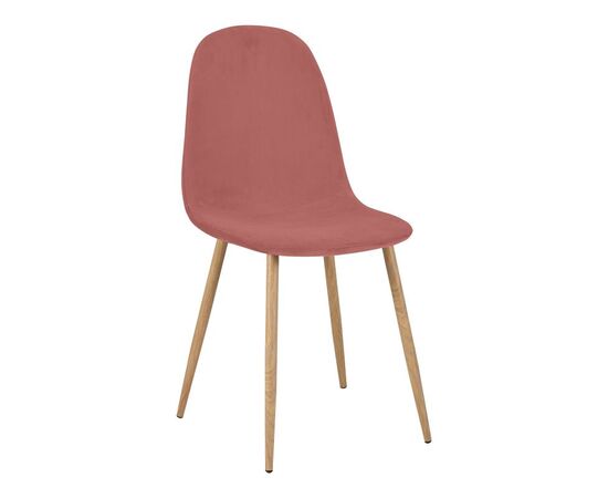 Καρέκλα Bella pakoworld σάπιο μήλο βελούδο με πόδι μέταλλο σε φυσική απόχρωση 43.5x52x89εκ - ΚΑΡΕΚΛΕΣ - ΠΟΛΥΘΡΟΝΕΣ ΕΣ. στο Milonadakis.gr