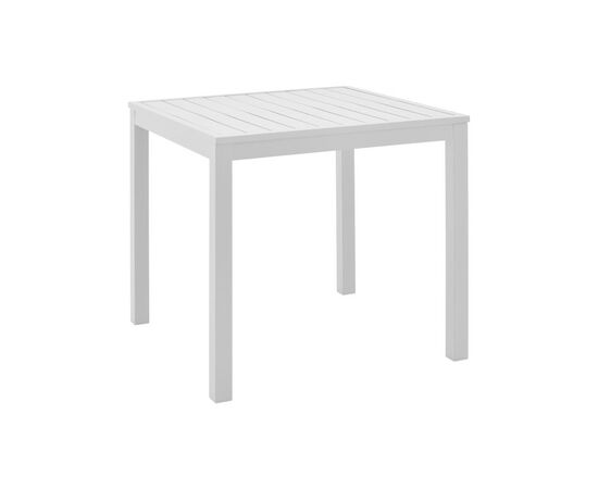 Τραπεζάκι παραλίας Kliton pakoworld αλουμίνιο σε λευκή απόχρωση 45x45x41εκ - ΤΡΑΠΕΖΙΑ ΕΞ. ΧΩΡΟΥ στο Milonadakis.gr