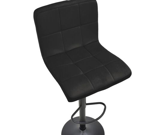 Σκαμπό μπαρ Remina pakoworld πτυσσόμενο μαύρο βελούδο-βάση μαύρο μέταλλο 44x44x112εκ - ΣΚΑΜΠΟ ΜΠΑΡ στο Milonadakis.gr