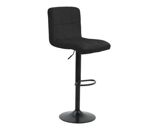 Σκαμπό μπαρ Remina pakoworld πτυσσόμενο μαύρο βελούδο-βάση μαύρο μέταλλο 44x44x112εκ - ΣΚΑΜΠΟ ΜΠΑΡ στο Milonadakis.gr