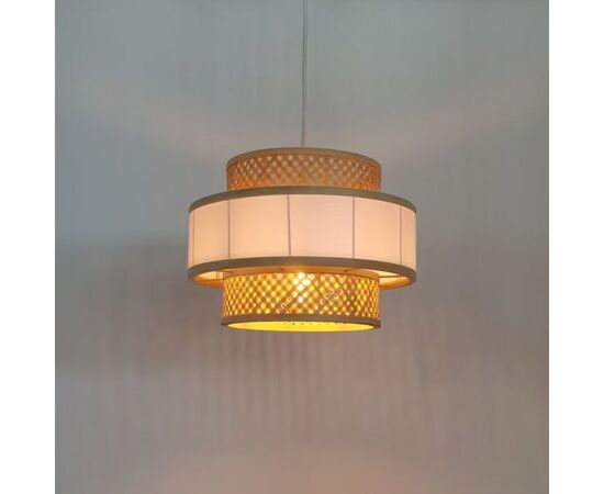 Φωτιστικό οροφής Certy Inart Ε27 μπαμπού σε φυσική απόχρωση Φ32x25εκ - ΦΩΤΙΣΤΙΚΑ ΟΡΟΦΗΣ στο Milonadakis.gr