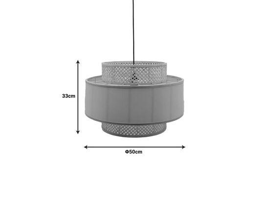 Φωτιστικό οροφής Certy Inart Ε27 μπαμπού σε φυσική απόχρωση Φ50x33εκ - ΦΩΤΙΣΤΙΚΑ ΟΡΟΦΗΣ στο Milonadakis.gr