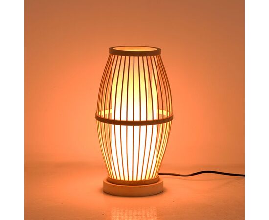 Επιτραπέζιο φωτιστικό Werek Inart Ε27 μπαμπού σε φυσική απόχρωση Φ18x33εκ - ΕΠΙΤΡΑΠΕΖΙΑ ΦΩΤΙΣΤΙΚΑ στο Milonadakis.gr