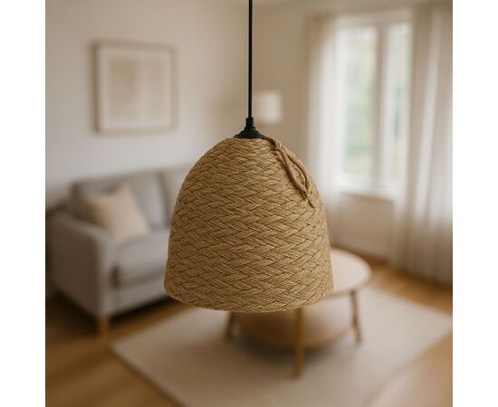 Φωτιστικό οροφής Lamper Inart ψάθινο φυσικό Φ30x82εκ - ΦΩΤΙΣΤΙΚΑ ΟΡΟΦΗΣ στο Milonadakis.gr