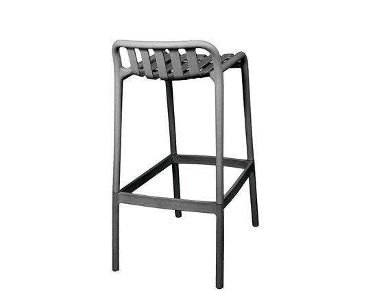 Σκαμπό μπαρ Zoi pakoworld pp σε ανθρακί απόχρωση 36x56x87εκ - ΣΚΑΜΠΩ στο Milonadakis.gr