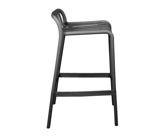 Σκαμπό μπαρ Zoi pakoworld pp σε ανθρακί απόχρωση 36x56x87εκ - ΣΚΑΜΠΩ στο Milonadakis.gr