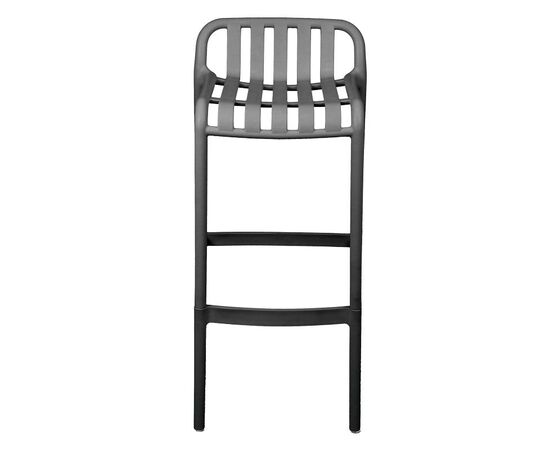 Σκαμπό μπαρ Zoi pakoworld pp σε ανθρακί απόχρωση 36x56x87εκ - ΣΚΑΜΠΩ στο Milonadakis.gr