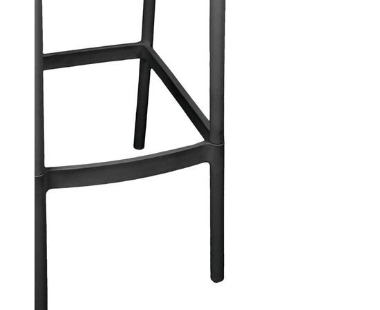 Σκαμπό μπαρ Zoi pakoworld pp σε ανθρακί απόχρωση 36x56x87εκ - ΣΚΑΜΠΩ στο Milonadakis.gr