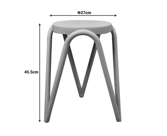 Σκαμπό Serzona pakoworld pp σε λευκή απόχρωση Φ27x45.5εκ - ΣΚΑΜΠΩ στο Milonadakis.gr