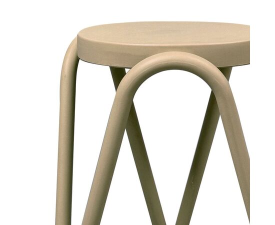 Σκαμπό Serzona pakoworld pp σε απόχρωση cappuccino Φ27x45.5εκ - ΣΚΑΜΠΩ στο Milonadakis.gr