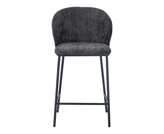 Σκαμπό μπαρ Karg pakoworld γκρι ύφασμα-πόδι μαύρο μέταλλο 49x46x93εκ - ΣΚΑΜΠΟ ΜΠΑΡ στο Milonadakis.gr