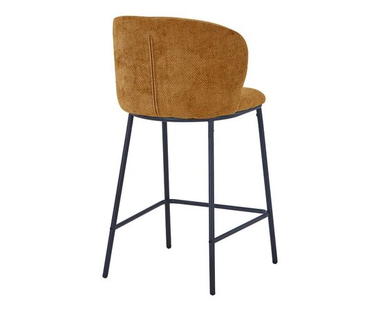 Σκαμπό μπαρ Karg pakoworld camel ύφασμα-πόδι μαύρο μέταλλο 49x46x93εκ - ΣΚΑΜΠΟ ΜΠΑΡ στο Milonadakis.gr