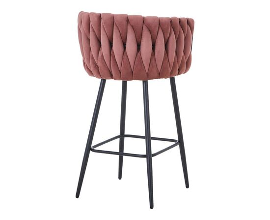 Σκαμπό μπαρ Vivian pakoworld σάπιο μήλο βελούδο-πόδι μαύρο μέταλλο 57x50x100εκ - ΣΚΑΜΠΟ ΜΠΑΡ στο Milonadakis.gr