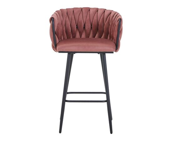 Σκαμπό μπαρ Vivian pakoworld σάπιο μήλο βελούδο-πόδι μαύρο μέταλλο 57x50x100εκ - ΣΚΑΜΠΟ ΜΠΑΡ στο Milonadakis.gr
