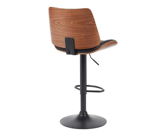 Σκαμπό μπαρ Amani pakoworld περιστρεφόμενο μαύρο pu-μαύρη βάση 50.5x54x87.5-107.5εκ - ΣΚΑΜΠΟ ΜΠΑΡ στο Milonadakis.gr