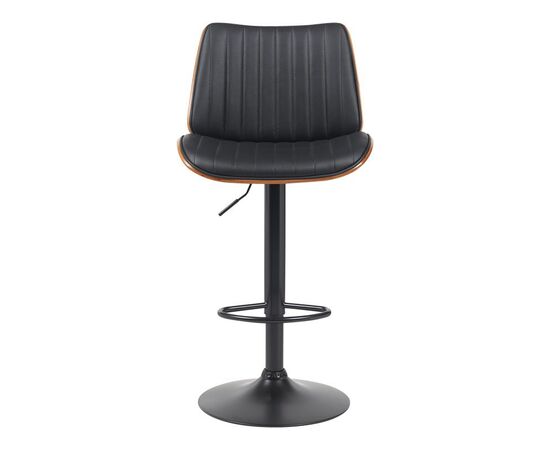 Σκαμπό μπαρ Amani pakoworld περιστρεφόμενο μαύρο pu-μαύρη βάση 50.5x54x87.5-107.5εκ - ΣΚΑΜΠΟ ΜΠΑΡ στο Milonadakis.gr