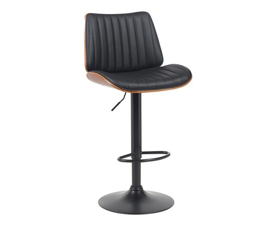 Σκαμπό μπαρ Amani pakoworld περιστρεφόμενο μαύρο pu-μαύρη βάση 50.5x54x87.5-107.5εκ - ΣΚΑΜΠΟ ΜΠΑΡ στο Milonadakis.gr