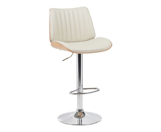 Σκαμπό μπαρ Amani pakoworld περιστρεφόμενο μπεζ pu-βάση χρωμίου 50.5x54x87.5-107.5εκ - ΣΚΑΜΠΟ ΜΠΑΡ στο Milonadakis.gr