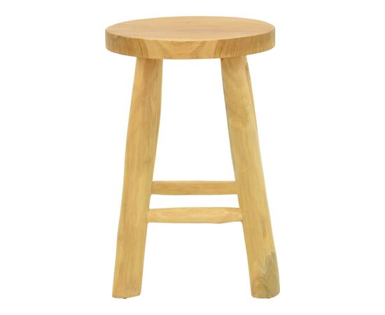 Σκαμπό Sega pakoworld teak ξύλο σε φυσική απόχρωση Φ30x45εκ - ΠΟΥΦ - ΣΚΑΜΠΟ - ΜΠΑΟΥΛΟ στο Milonadakis.gr