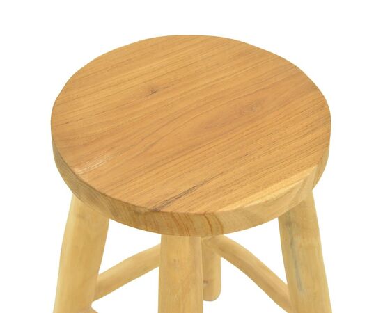 Σκαμπό Sega pakoworld teak ξύλο σε φυσική απόχρωση Φ30x45εκ - ΠΟΥΦ - ΣΚΑΜΠΟ - ΜΠΑΟΥΛΟ στο Milonadakis.gr