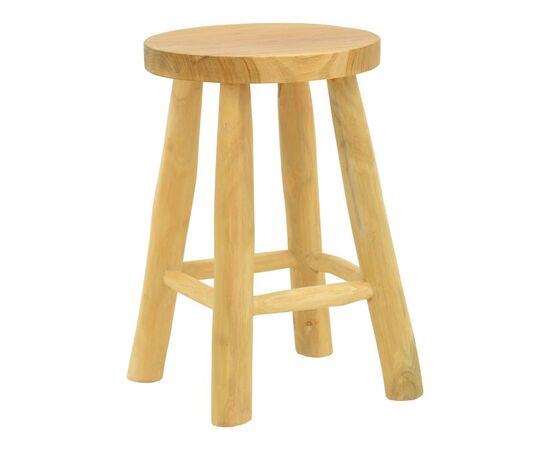 Σκαμπό Sega pakoworld teak ξύλο σε φυσική απόχρωση Φ30x45εκ - ΠΟΥΦ - ΣΚΑΜΠΟ - ΜΠΑΟΥΛΟ στο Milonadakis.gr