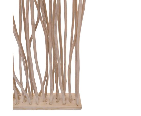 Διακοσμητικό δαπέδου Barbin pakoworld teak-suar ξύλο σε φυσική απόχρωση 120x25x200εκ - ΠΑΡΑΒΑΝ στο Milonadakis.gr