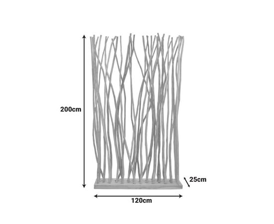 Διακοσμητικό δαπέδου Barbin pakoworld teak-suar ξύλο σε φυσική απόχρωση 120x25x200εκ - ΠΑΡΑΒΑΝ στο Milonadakis.gr